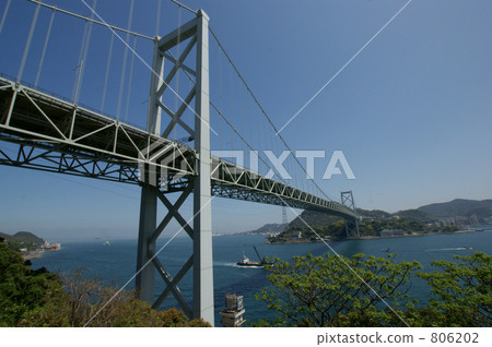 图库照片 关门海峡大桥 关门海峡 桥