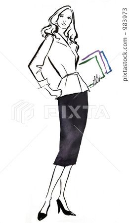 图库插图: 职业妇女 女强人 女企业家