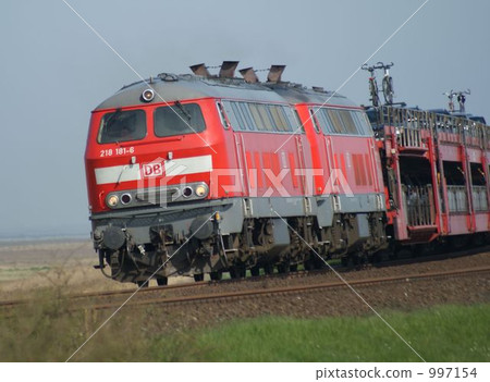stock photo: car train to zilt island