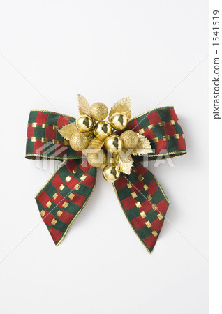 stock photo: christmas ornaments, christmas decorations, ribbon