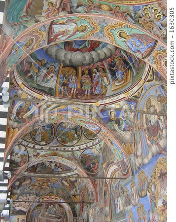 lyra修道院壁画[1630305 图库照片包含宗教画,壁画,修道院这些