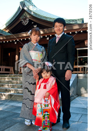 stock photo: shichigosan"s parent and child