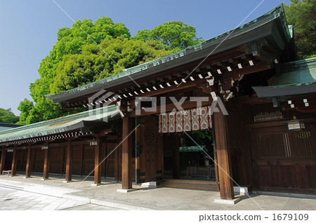 日本风景 东京 明治神宫 照片 明治神宫的神社 首页 照片 日本风景