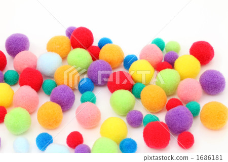 cotton ball, balls, felt ball