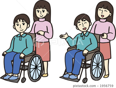 插图素材: 轮椅