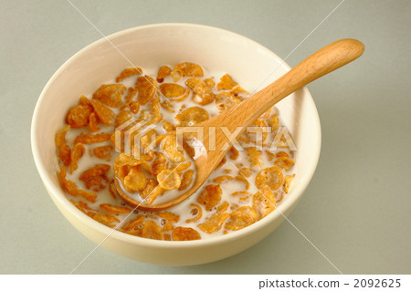 stock photo: cornflakes, cornflake, cereal