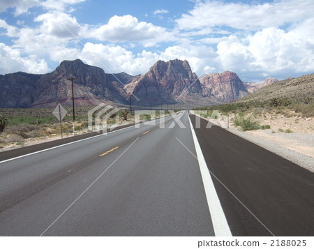 stock photo: paved street, road, landscape