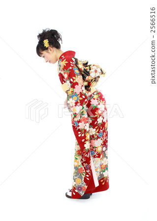 鞠躬和服女卡通|鞠躬 和服 长袖和服