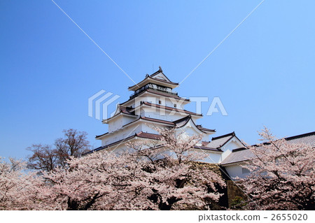 天守阁 会津若松城 城堡塔楼