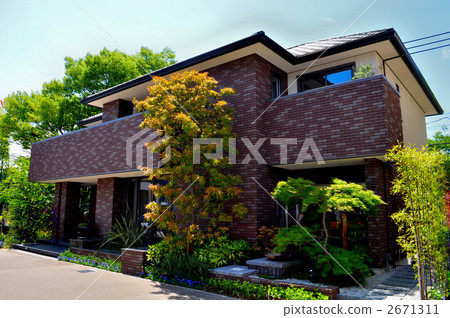 stock photo: detached house, separate house, building