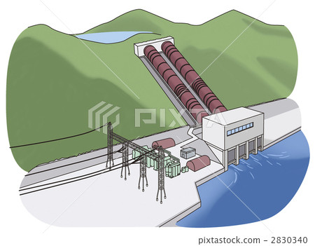 图库插图: 清洁能源02(水力发电)