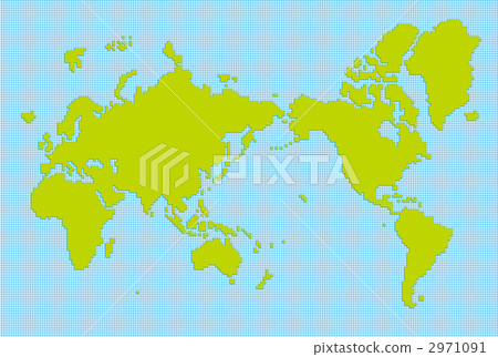 stock illustration: world map, worldmap, map