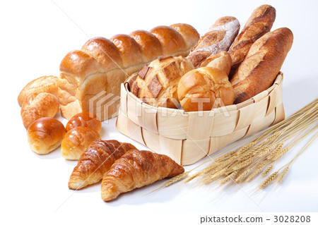 photo : bread, croissant, white bread