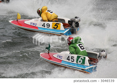 stock photo: motorboat race, boat race, speedboat race