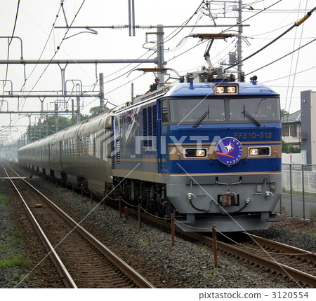 stock photo sleeping limited express cassiopeia shimbashia