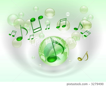 musical note, note, soap bubble