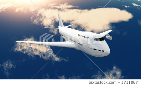 stock illustration: jet plane, fuselage, airframe