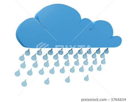 图库插图: rainy cloud