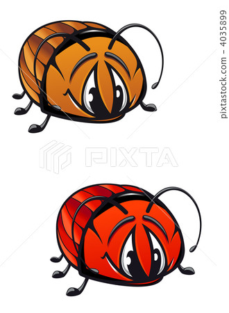 图库插图: cartoon beetle