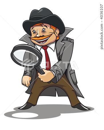 detective with magnifying glass 4036107