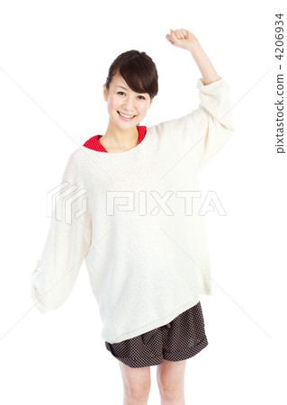 图库照片: 握拳 女生 女孩