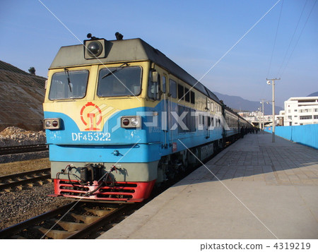 stock photo yunnan dali dongfeng type 4 diesel locomotive