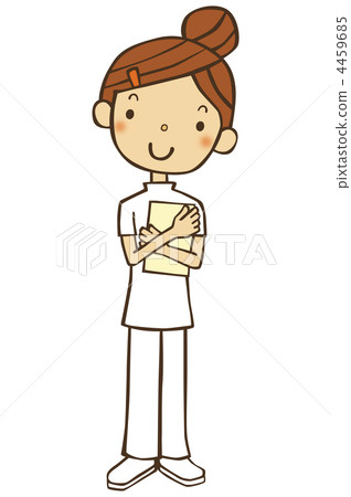 stock illustration: nurse, registered nurse, female