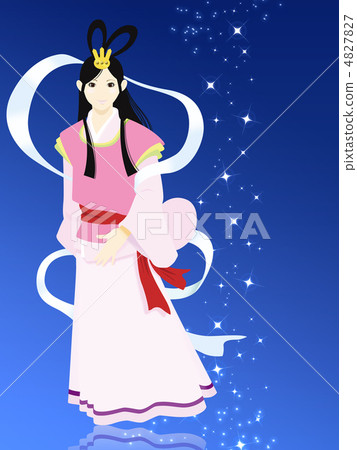 插图素材: 织女