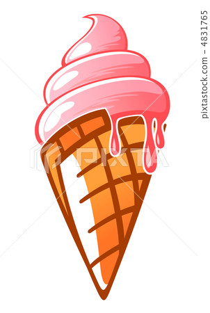 插图素材: ice cream cone