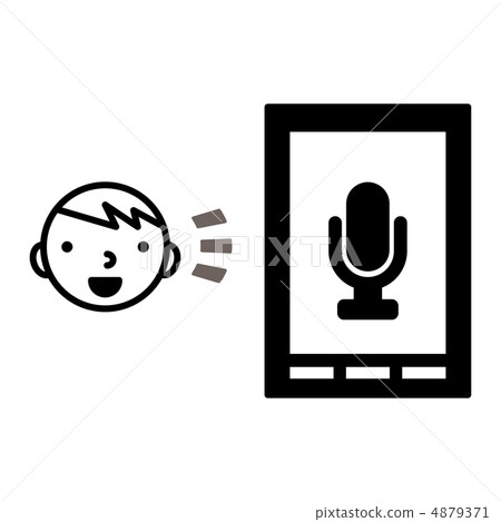 图库插图: 语音识别图标图片