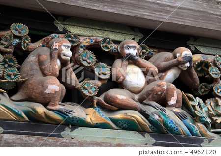 three wise monkeys, see no evil, not listening