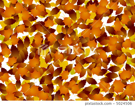 stock illustration: fallen leaves