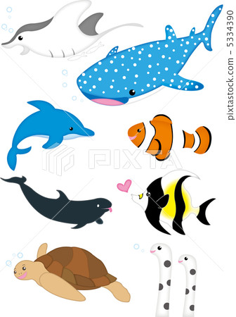 图库插图: 水族馆的生物