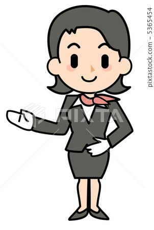 stock illustration: concierge, service industry, equivalent