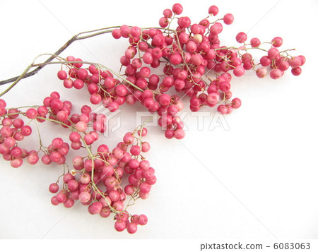 tree nuts, pink pepper, berry