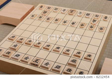 stock photo: shogi board and piece