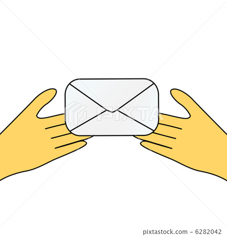 illustration both hands both hands, letter, letters