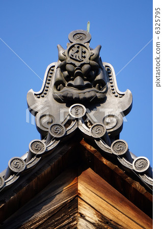 照片素材(图片 兽面瓦 室町时代 商社山