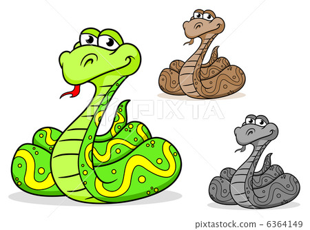插图素材: cartoon python snake