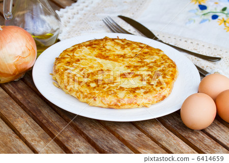 served tortilla - spanish omelette