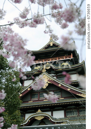 天守阁 伏见桃山城 城堡塔楼