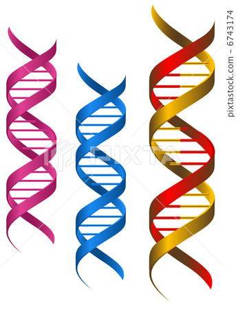 stock illustration: dna elements