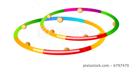 插图素材: vector icon hula hoop