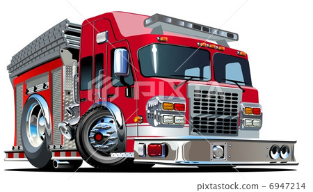 cartoon fire truck