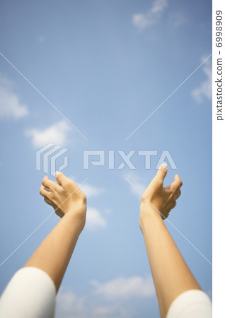 举双手 举起手来 复制空间