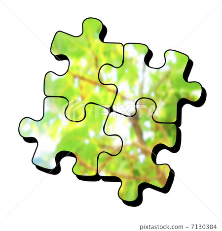 puzzle, material, fresh verdure