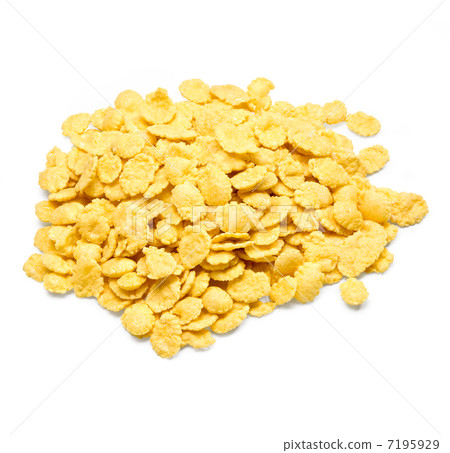 图库照片: crispy corn flakes.