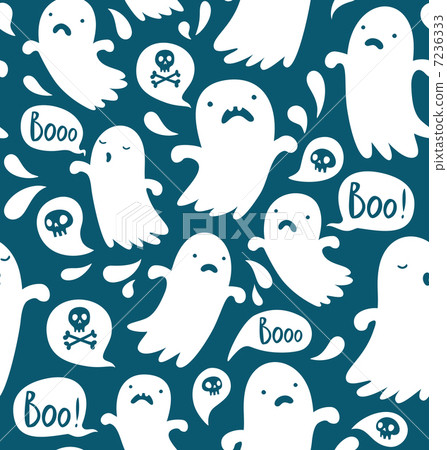 插图素材: ghost pattern