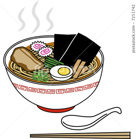 插图素材: 拉面