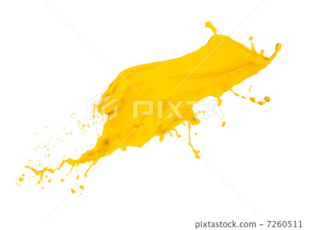 yellow paint splash